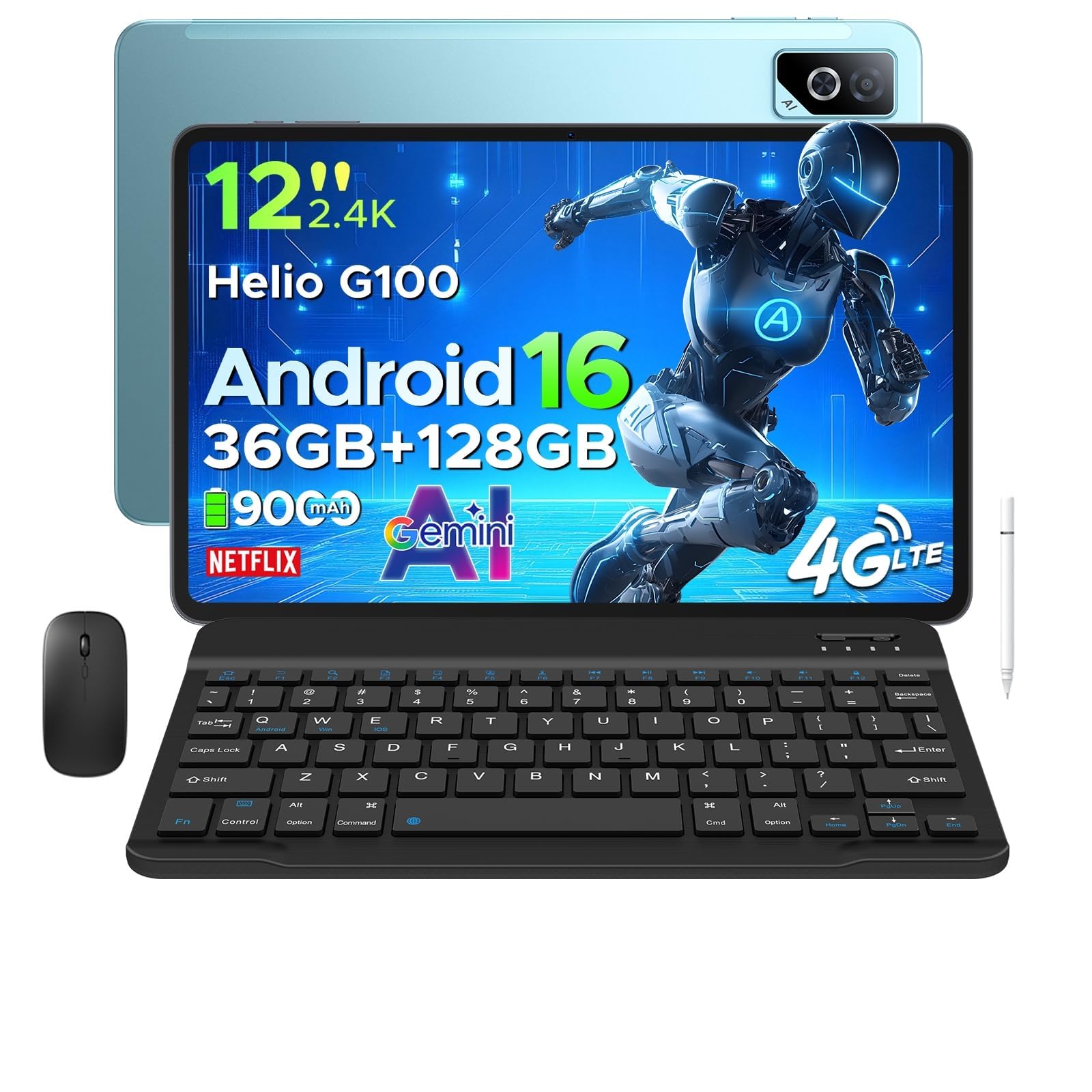 Amazon.co.jp: 【最新 Android 16 大画面タブレット】DOOGEE TABG6PRO